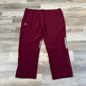 NWT Under Armour Storm Pants Maroon Reflective Athletic Training 4XL Tall